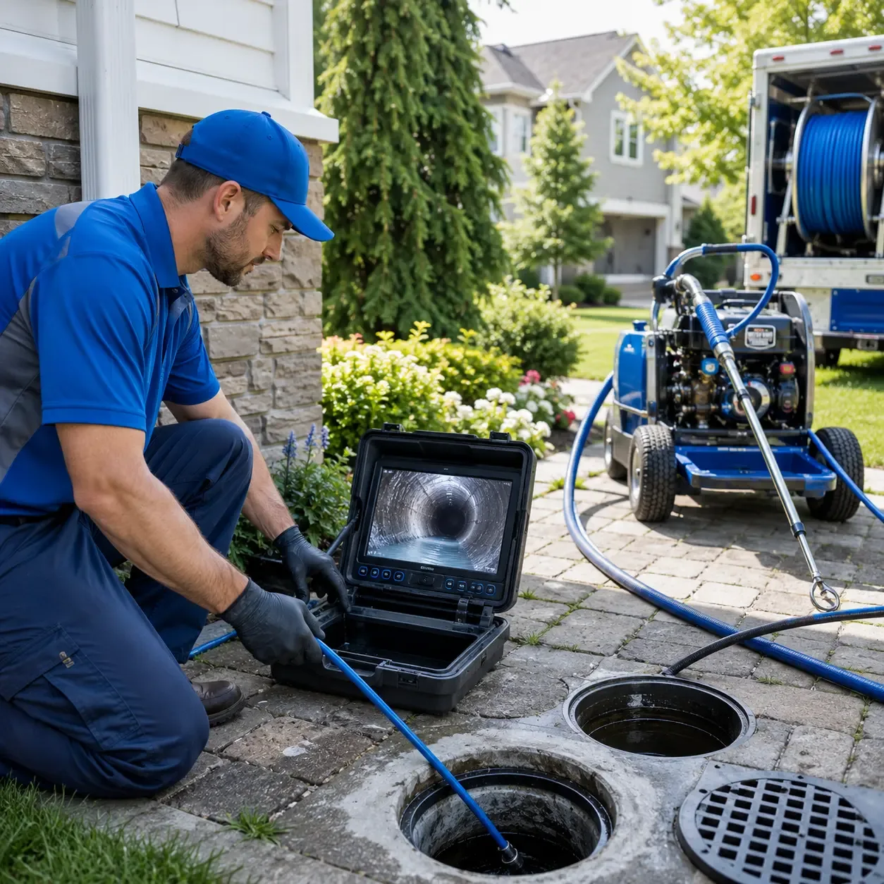 Outdoor drain cleaning professionals serving Gibson Island, MD